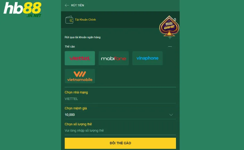 Mức tối thiểu khi rút tiền tại nhà cái bet thủ cần biết